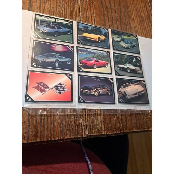 Vintage 1991 Collect A Card Vet Set Corvette Trading Cards Lot 9 Chevrolet Cards - Picture 1 of 2